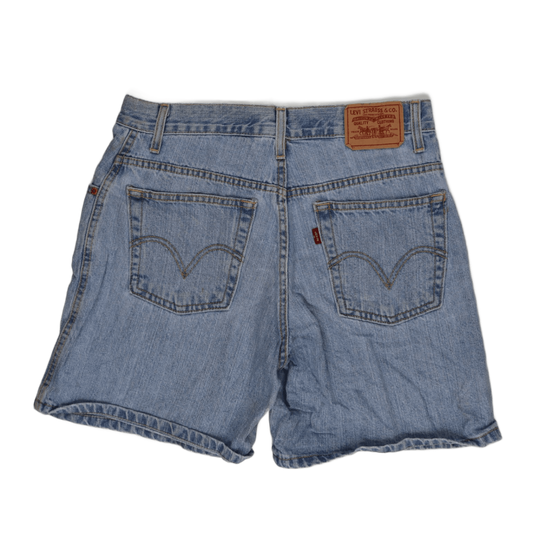 Levi's 550 Relaxed Fit Vintage Denim Shorts Blue Size 8 100 Percent Cotton
