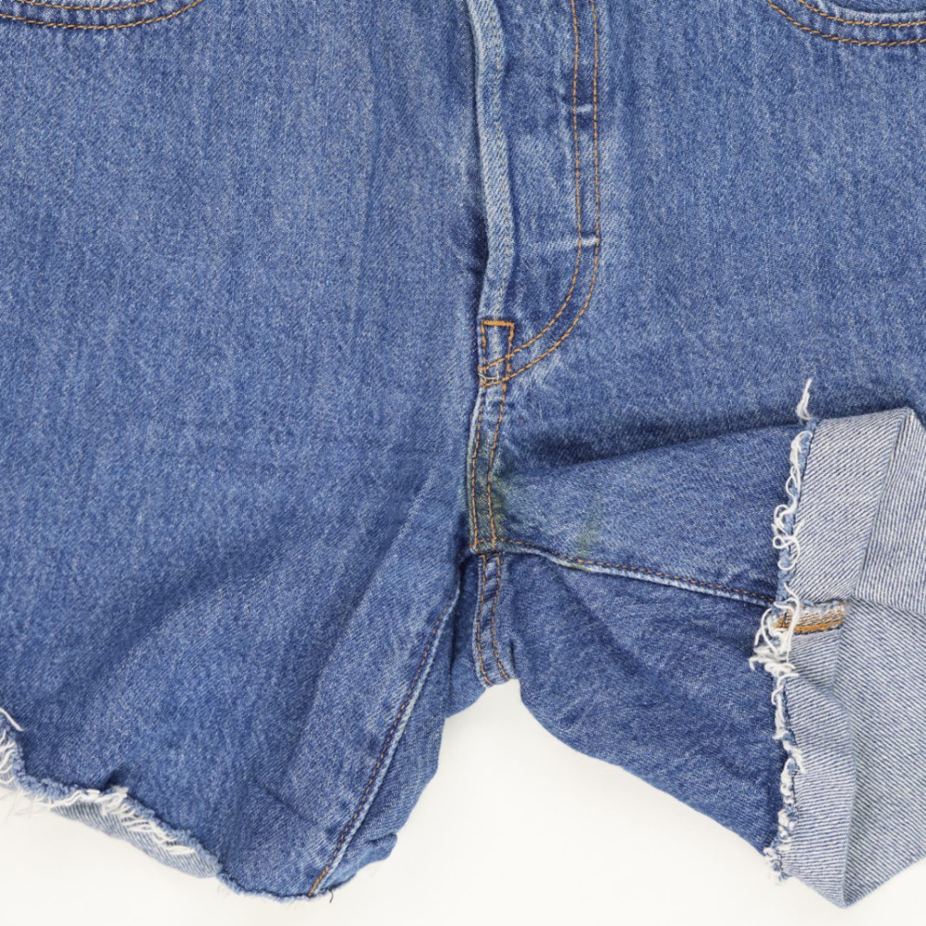 Levi's 501 Vintage High-Waisted Denim Shorts Blue W28 Cotton