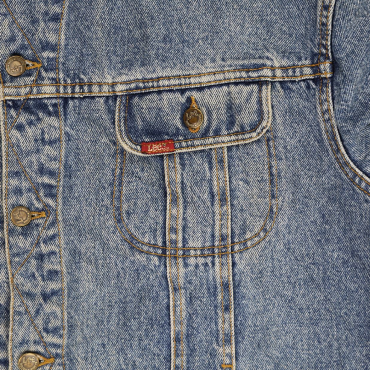 Lee Vintage Blue Denim Jacket XL Cotton Men's