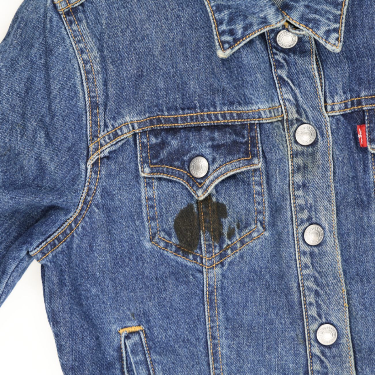 Levi's Vintage Blue Denim Trucker Jacket Women's Medium Cotton