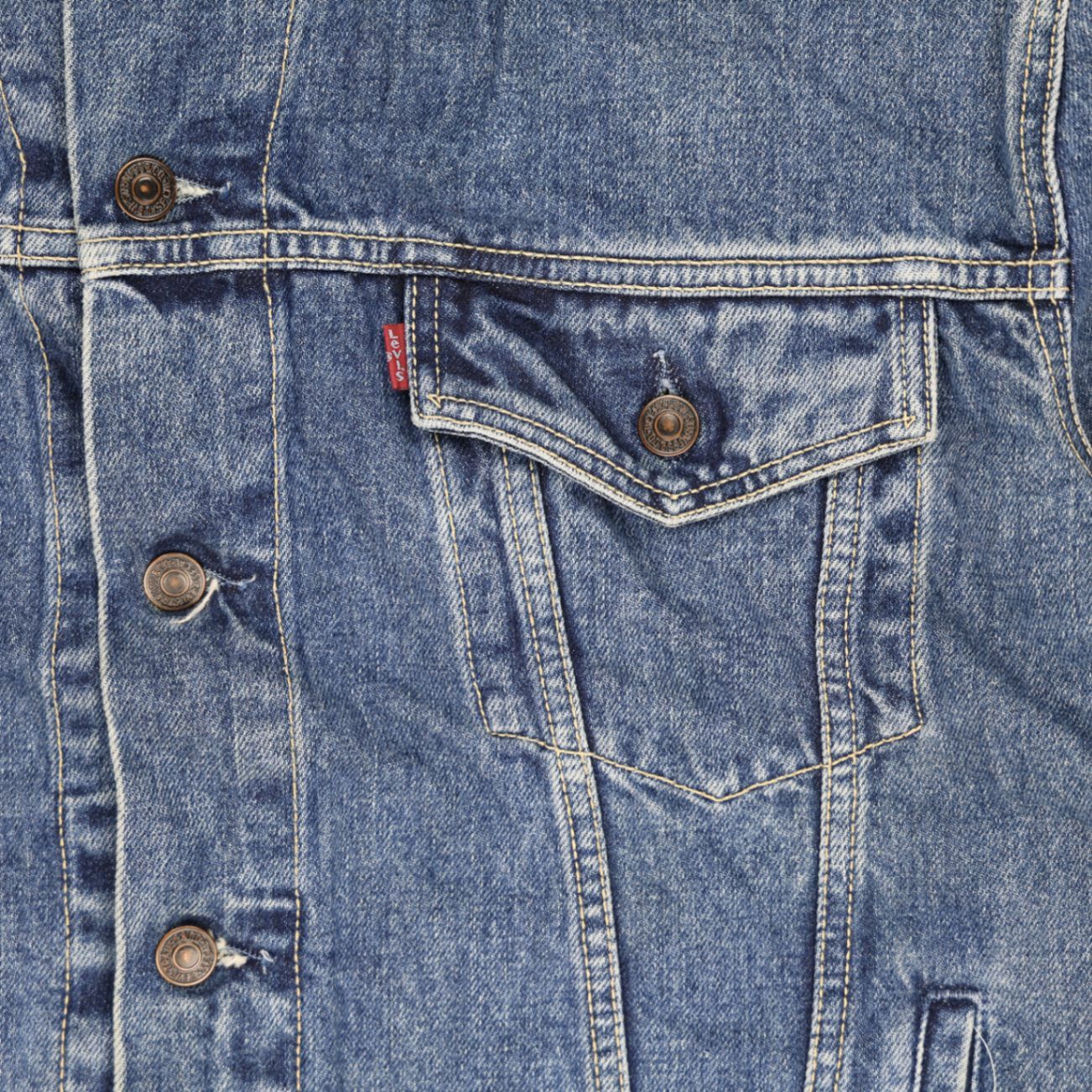 Levi's Vintage Denim Trucker Jacket Blue XX Large Cotton