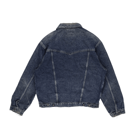 Wrangler Vintage Blue Denim Jacket Men's Large Cotton Denim Collared