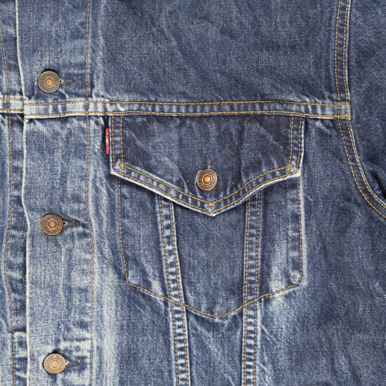 Levi's Vintage Denim Trucker Jacket Blue XXL Cotton