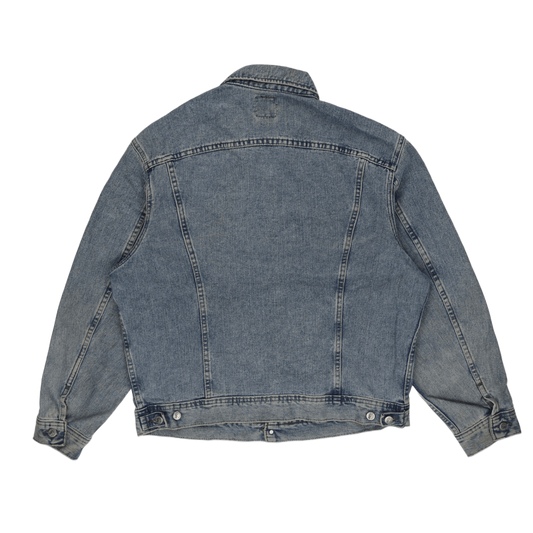 Lee Vintage Blue Denim Trucker Jacket Men's Large Cotton