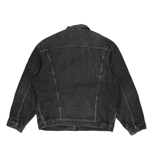 Levi's Vintage 70503 Trucker Jacket Faded Black XL 100% Cotton Denim Collared