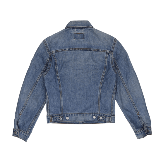 Levi's Vintage Blue Denim Trucker Jacket Womens Small Cotton Collared