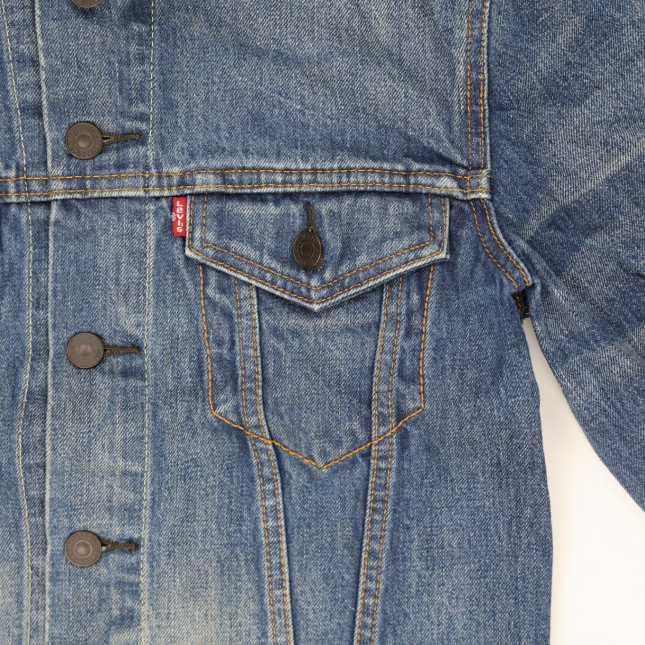 Levi's PRIDE Rainbow Vintage Wash Denim Jacket Small Blue Cotton Unisex