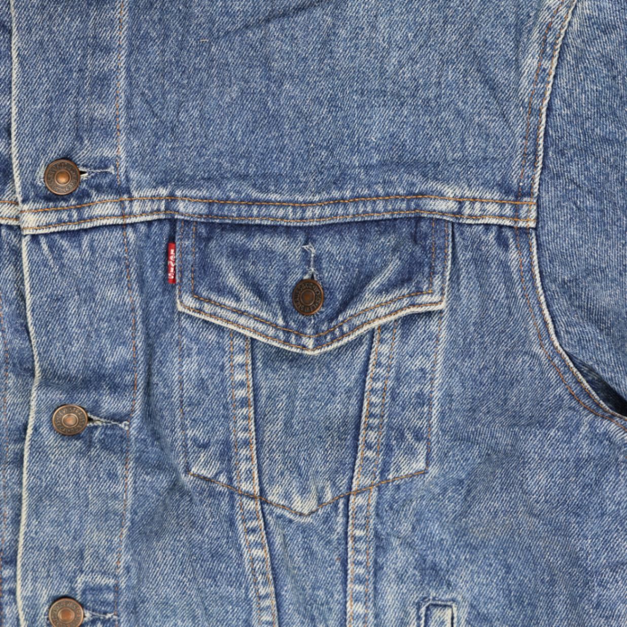 Levi's Vintage Blue Denim Trucker Jacket 70503 X Large Cotton