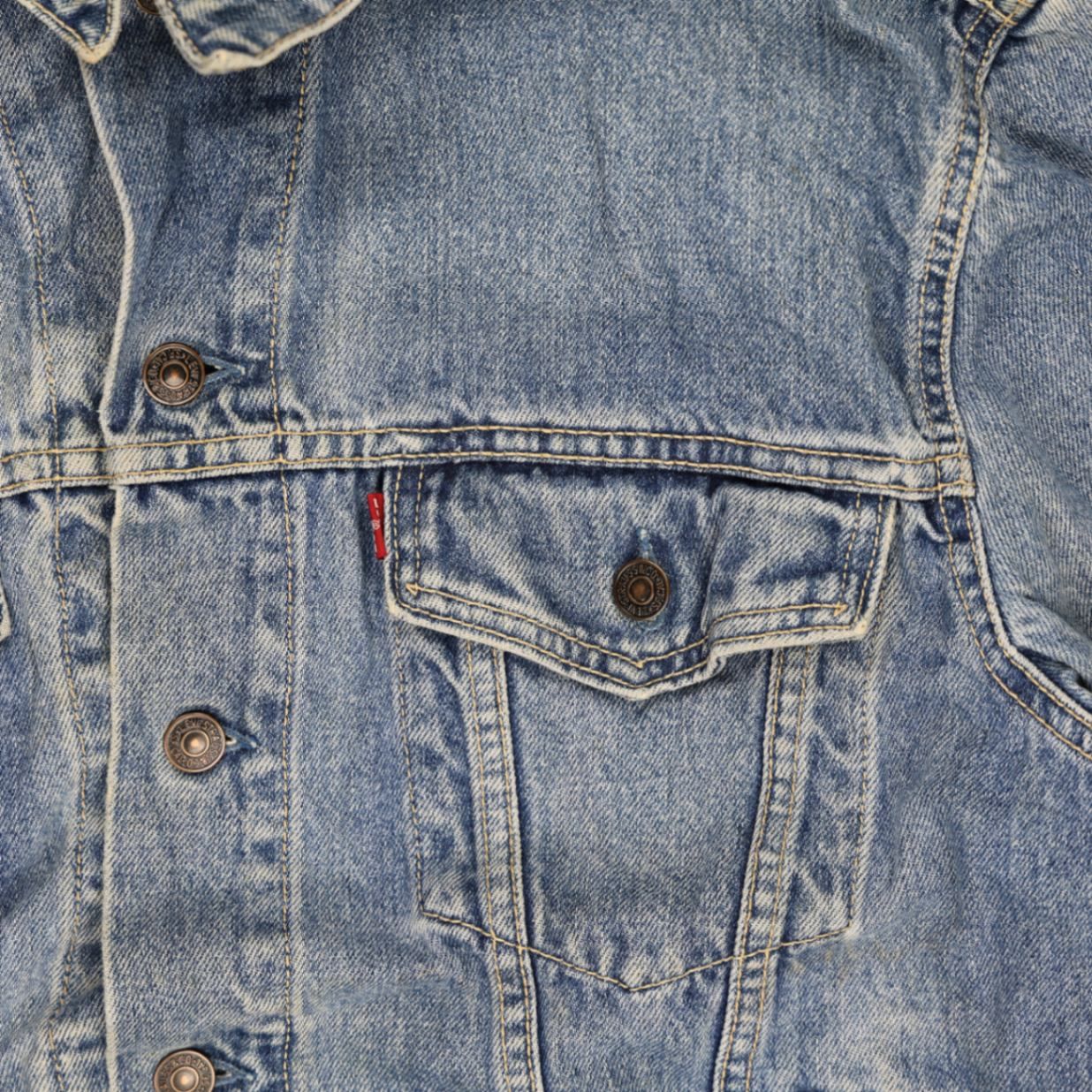 Levi's 70503 Vintage Denim Trucker Jacket Blue Large Cotton