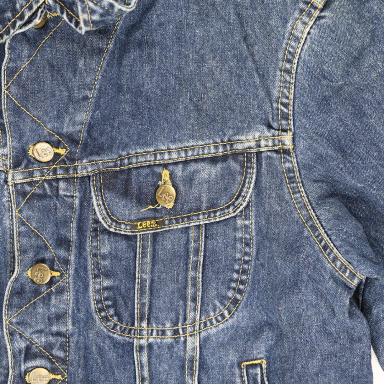 Lee Men's Classic Blue Denim Jacket Medium Cotton Vintage