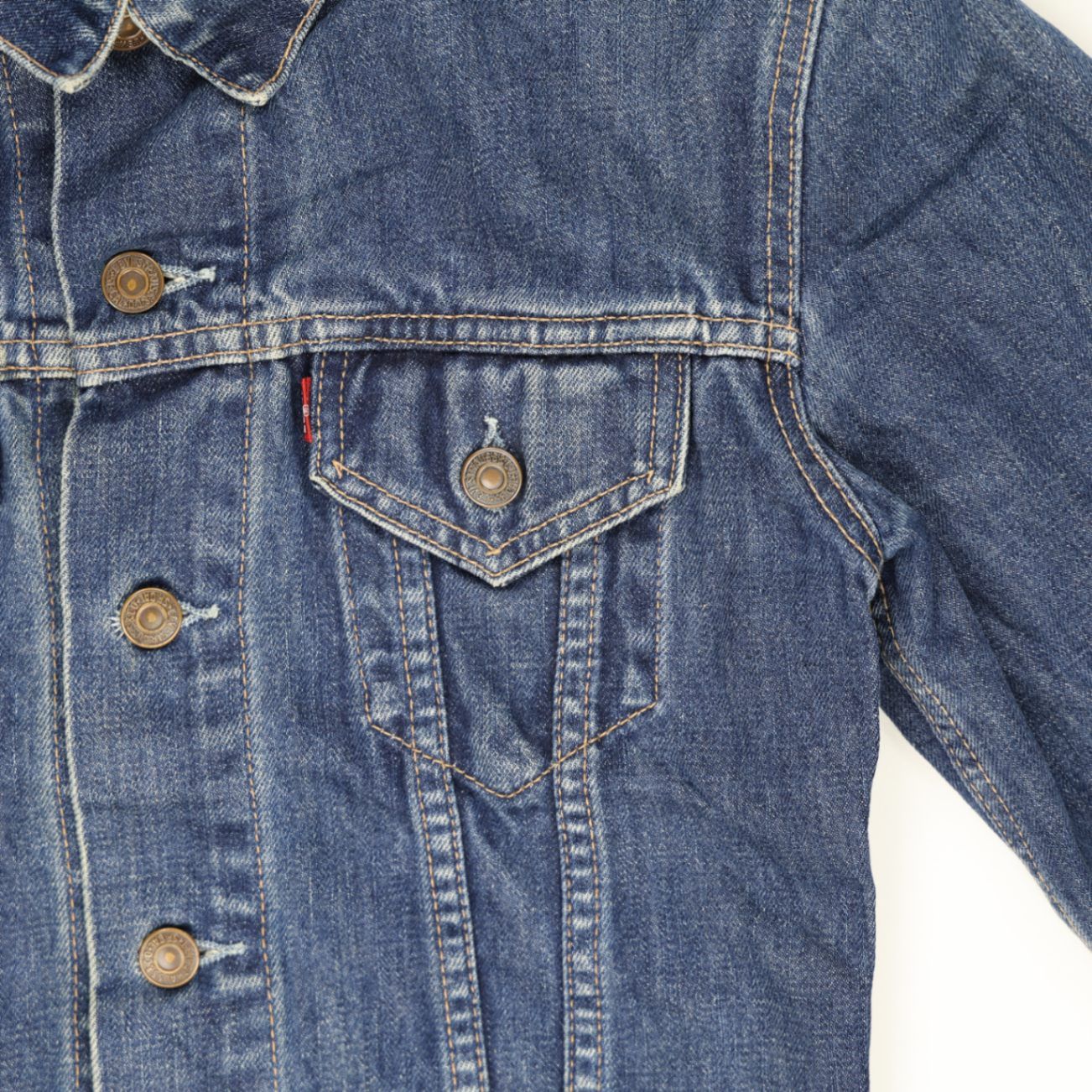 Levi's Vintage Blue Denim Trucker Jacket Women's Size S Cotton