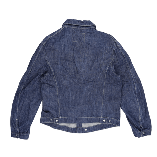 Levi's Engineered Jeans Vintage Denim Jacket Blue Large 100 Percent Cotton Collared