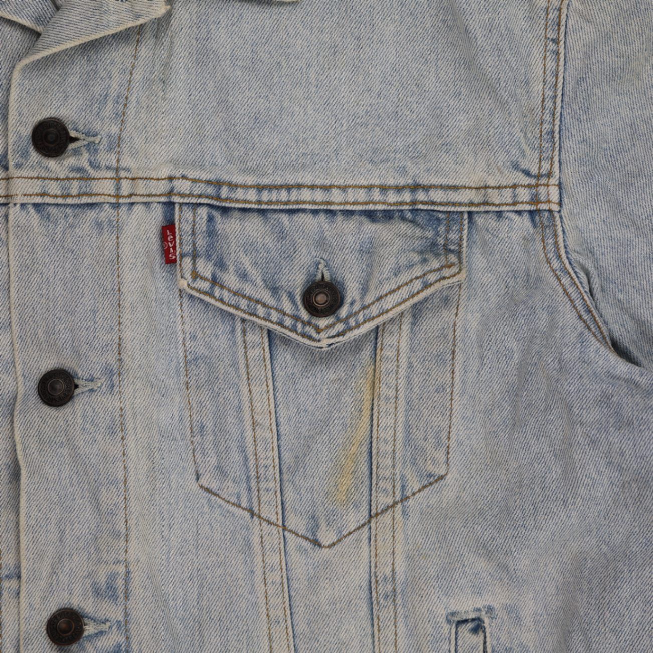 Levi's 70503 Vintage Light Blue Denim Trucker Jacket XL Cotton