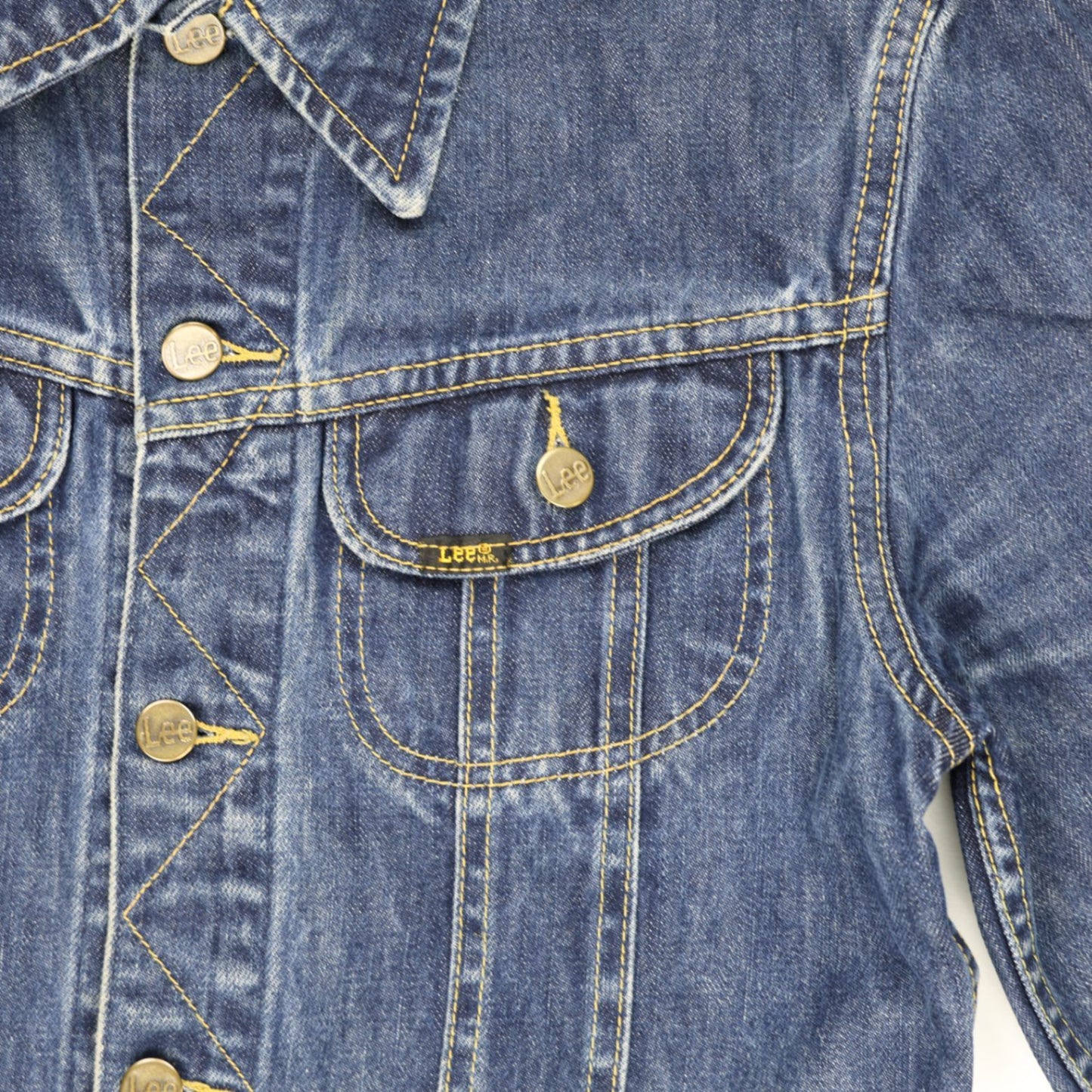 Lee Blue Denim Jacket Womens Medium 100 Percent Cotton Collared