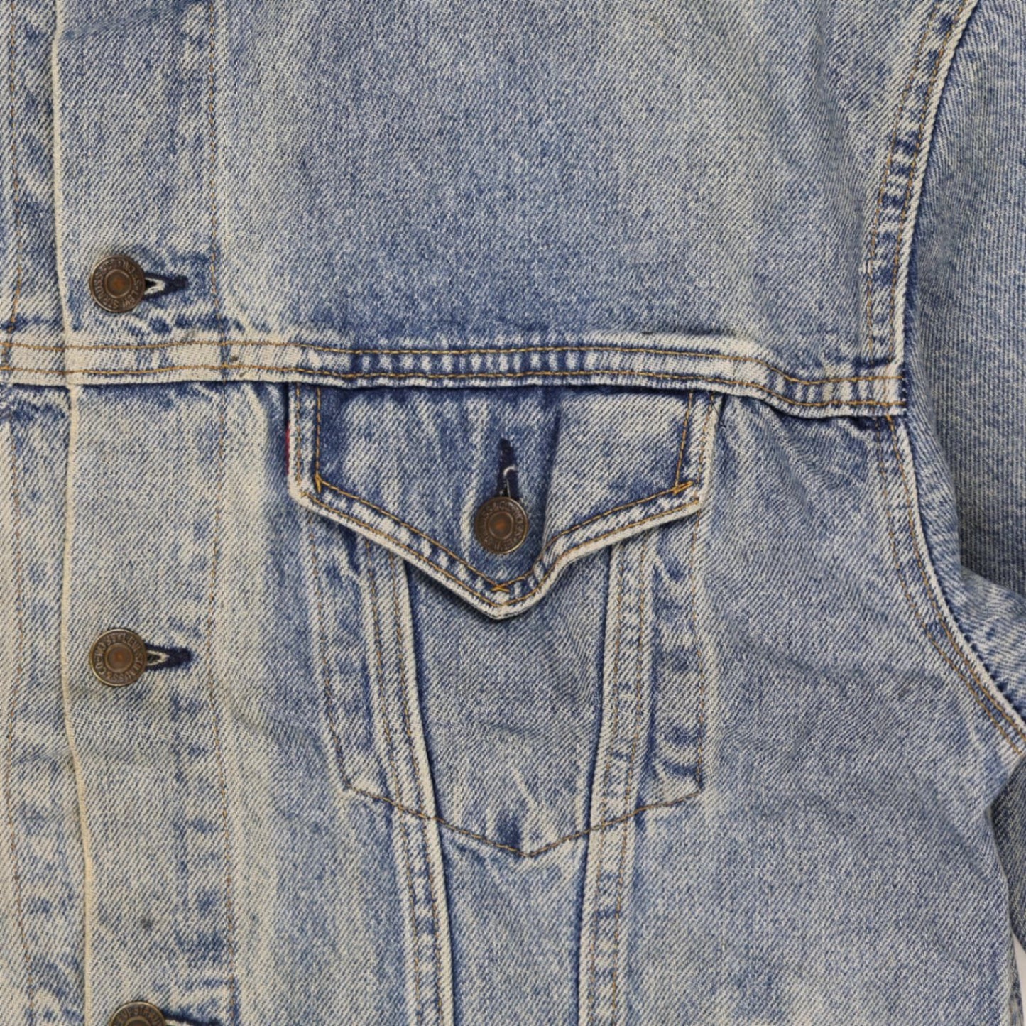 Carhartt Vintage Blue Denim Jacket Men's Size L Cotton Classic Collared