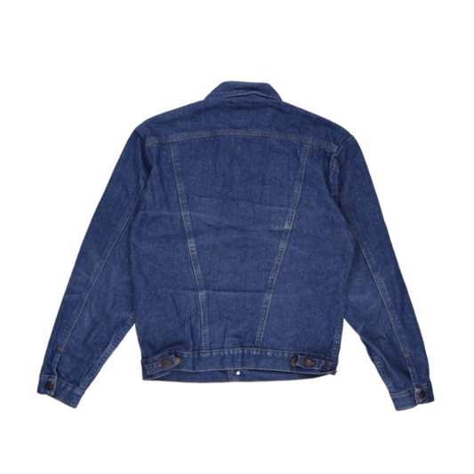 Wrangler Vintage Blue Denim Trucker Jacket Large Cotton