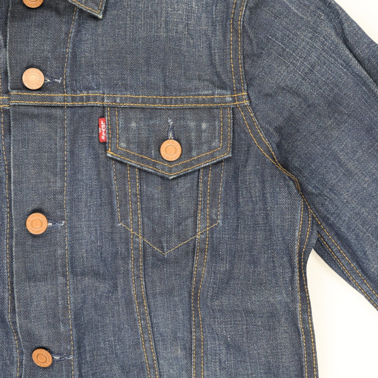 Levi's Classic Blue Denim Trucker Jacket for Men Size M Cotton