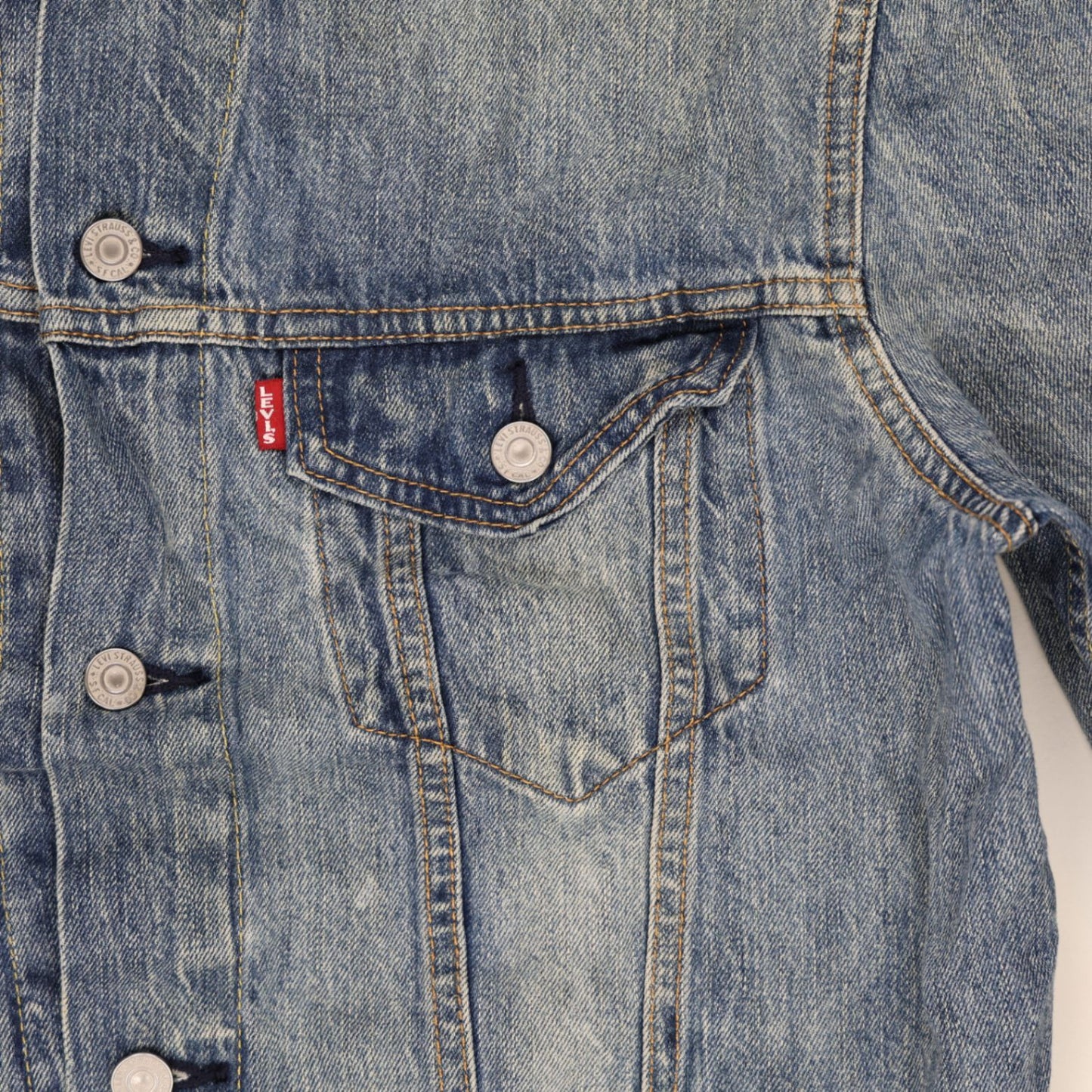 Levi's Vintage Blue Denim Jacket Medium Cotton Outerwear