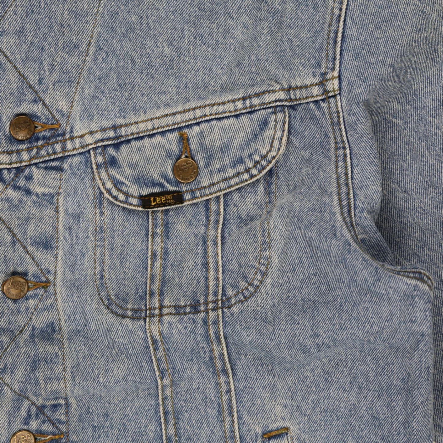 Lee Vintage Light Blue Trucker Denim Jacket Men's Large 100% Cotton