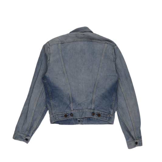 Wrangler Vintage Blue Denim Jacket Western Style Medium Cotton
