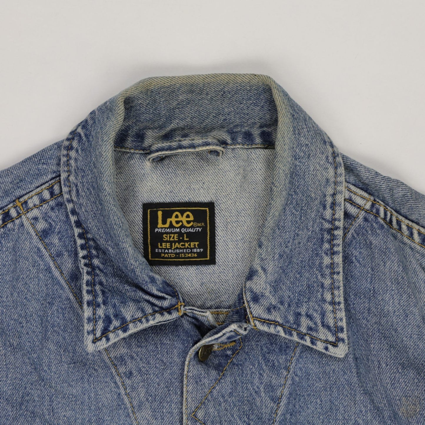Lee Vintage Denim Jacket Blue Large Cotton
