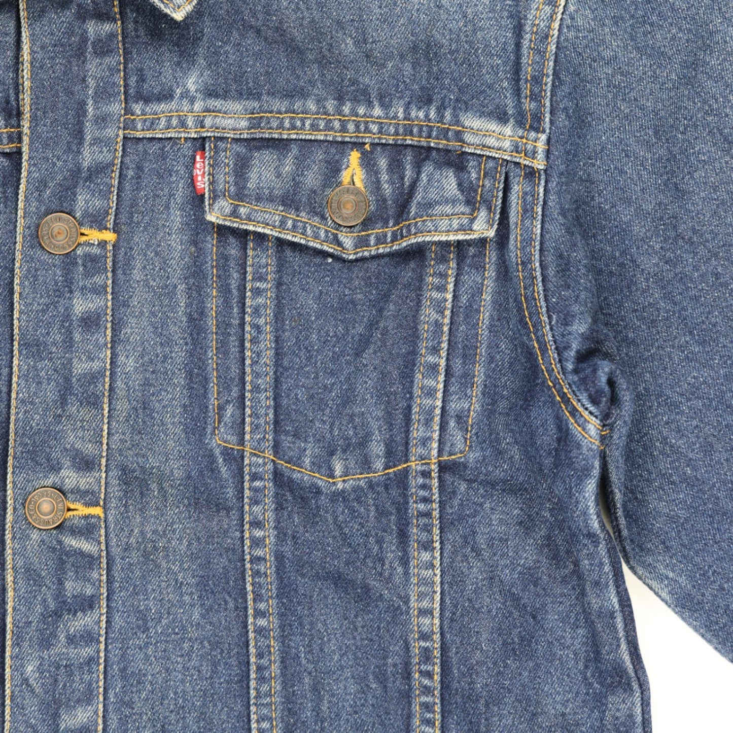 Levi's Vintage Blue Denim Trucker Jacket Men's Medium Cotton