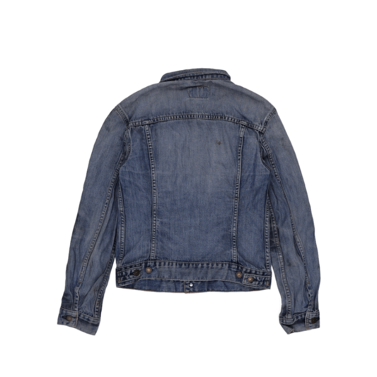Levi's Girls Classic Medium Blue Denim Trucker Jacket Size Medium Cotton Vintage