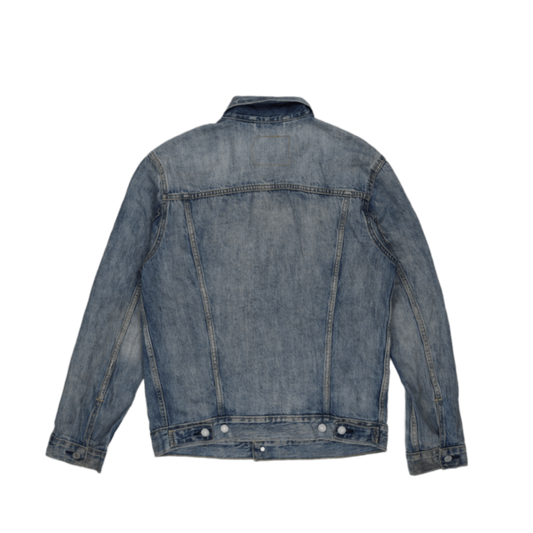 Levi's Vintage Medium Blue Denim Trucker Jacket Men's Size M 100% Cotton Collared