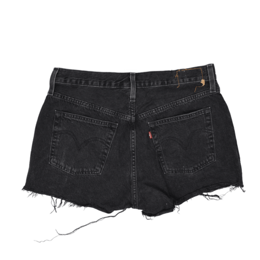 Levi's Vintage Black High Waisted Denim Shorts Women's Size 28 100% Cotton