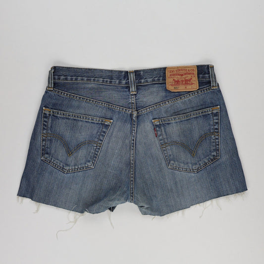 Levi's 501 Vintage Cut-Off Denim Shorts Blue 32W Cotton