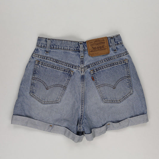 Levi's 954 Vintage Denim Shorts Classic Blue 29W 100% Cotton High-Waisted