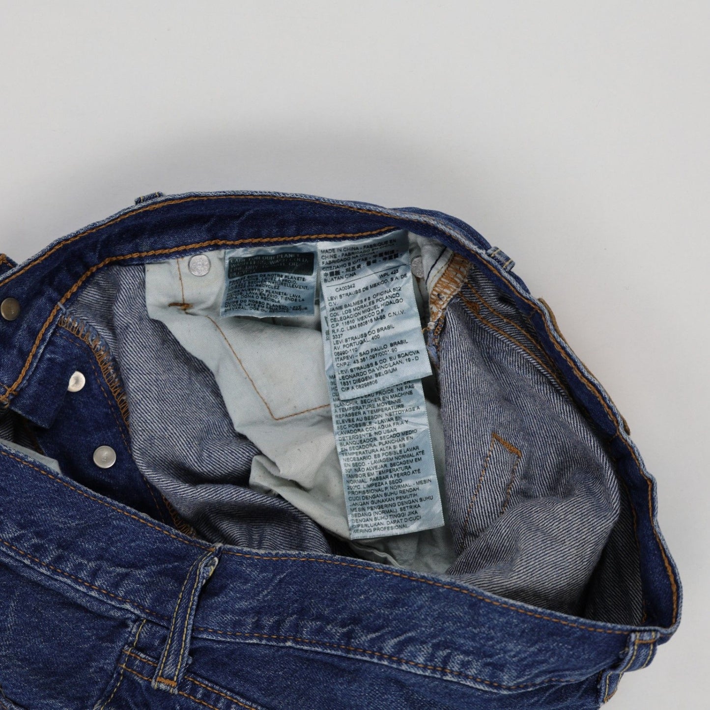 Levi's 501 Vintage Distressed Denim Shorts Blue W30 Cotton Women's