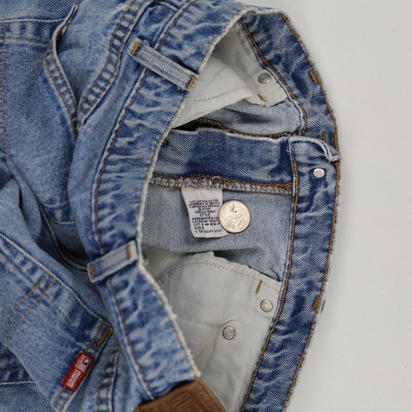 Ralph Lauren Vintage Denim Shorts Mid Blue W34 100 Percent Cotton