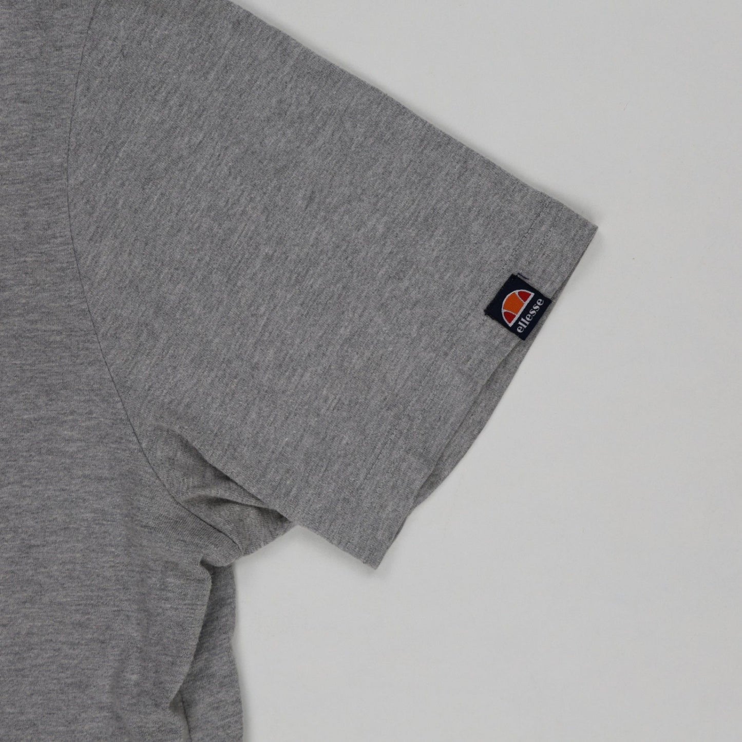 Ellesse Grey Cotton Crew Neck T-Shirt XL Size Men's Casual Shirt