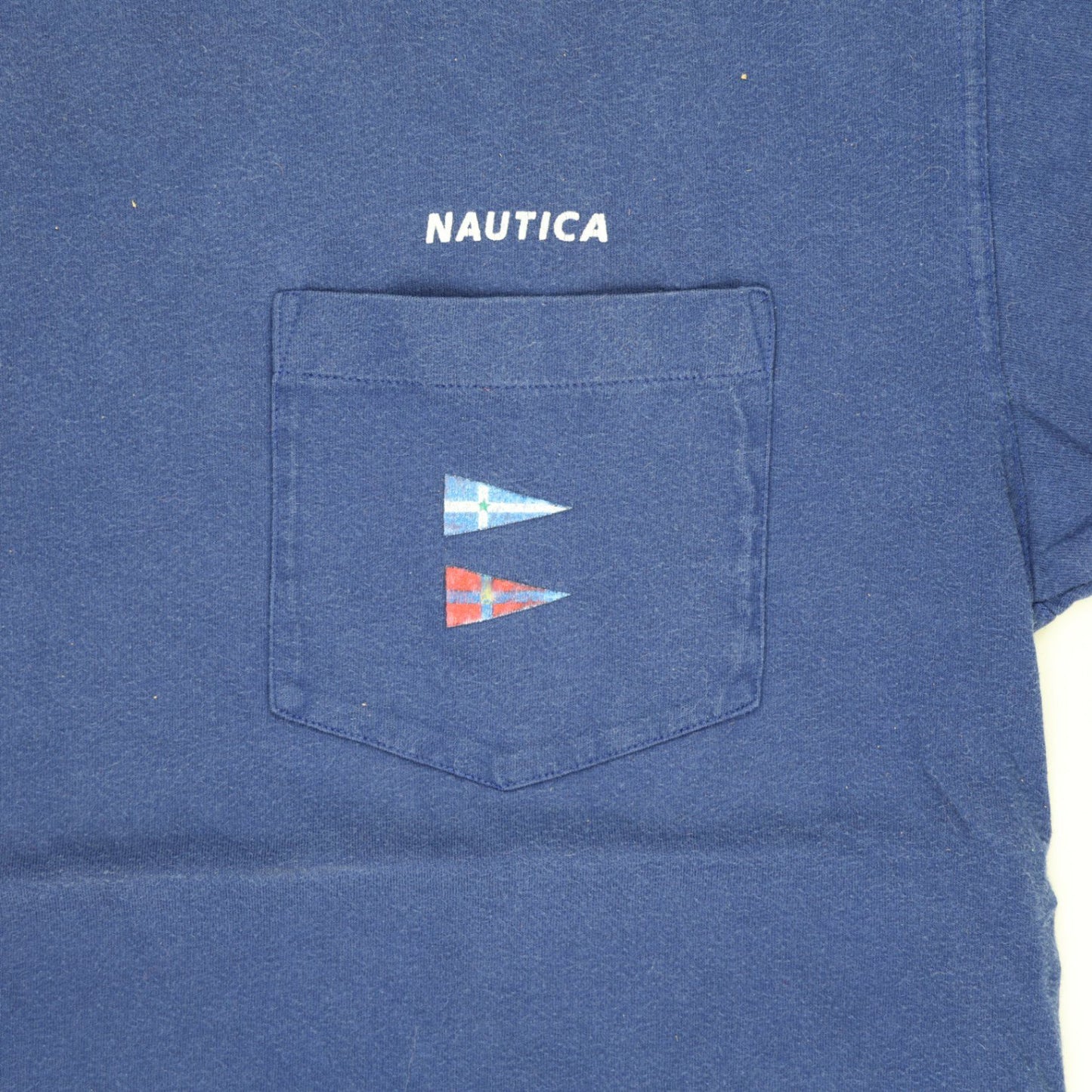 Nautica Vintage J-Class Racing Blue Graphic T-Shirt Men's Large Cotton Crew Neck