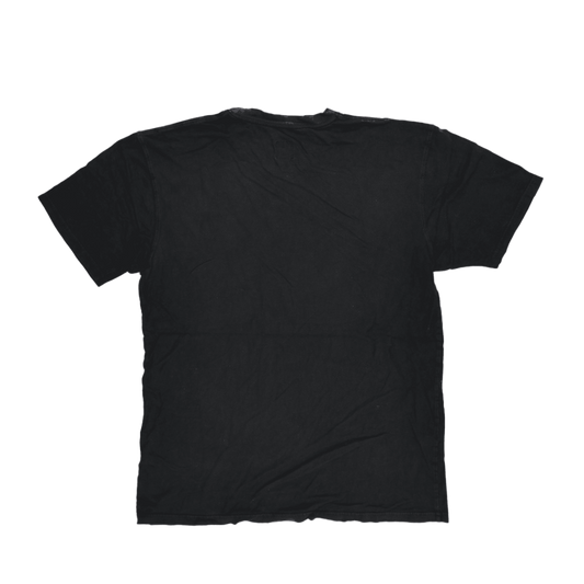 Champion Black Cotton V-Neck T-Shirt Large