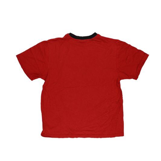 PUMA Men's Red Crew Neck T-Shirt Medium Cotton Short Sleeve