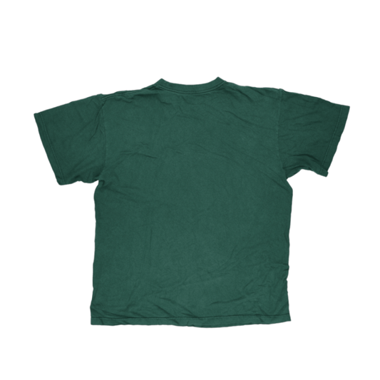 Nike Men's Green Short Sleeve Graphic T-Shirt Size Medium 100% Cotton Crew Neck