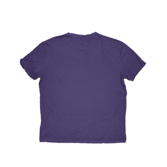 Ralph Lauren Men's Purple Cotton T-Shirt Size Medium Crew Neck Casual