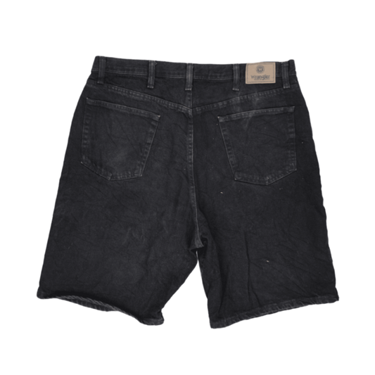 Wrangler Black Relaxed Fit Shorts 38 in 100 Percent Cotton