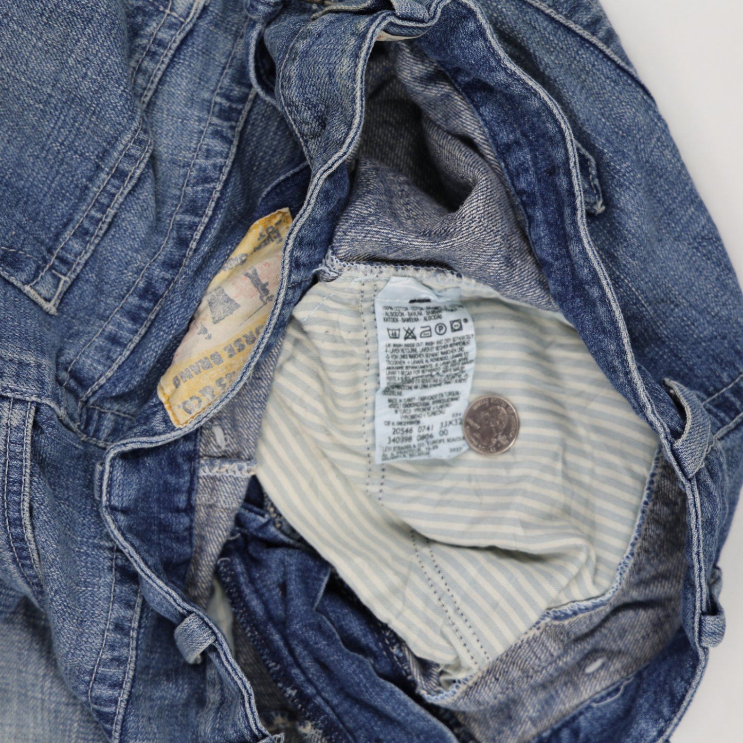 Levi's Vintage Loose Fit Denim Shorts Blue 38W Cotton Denim