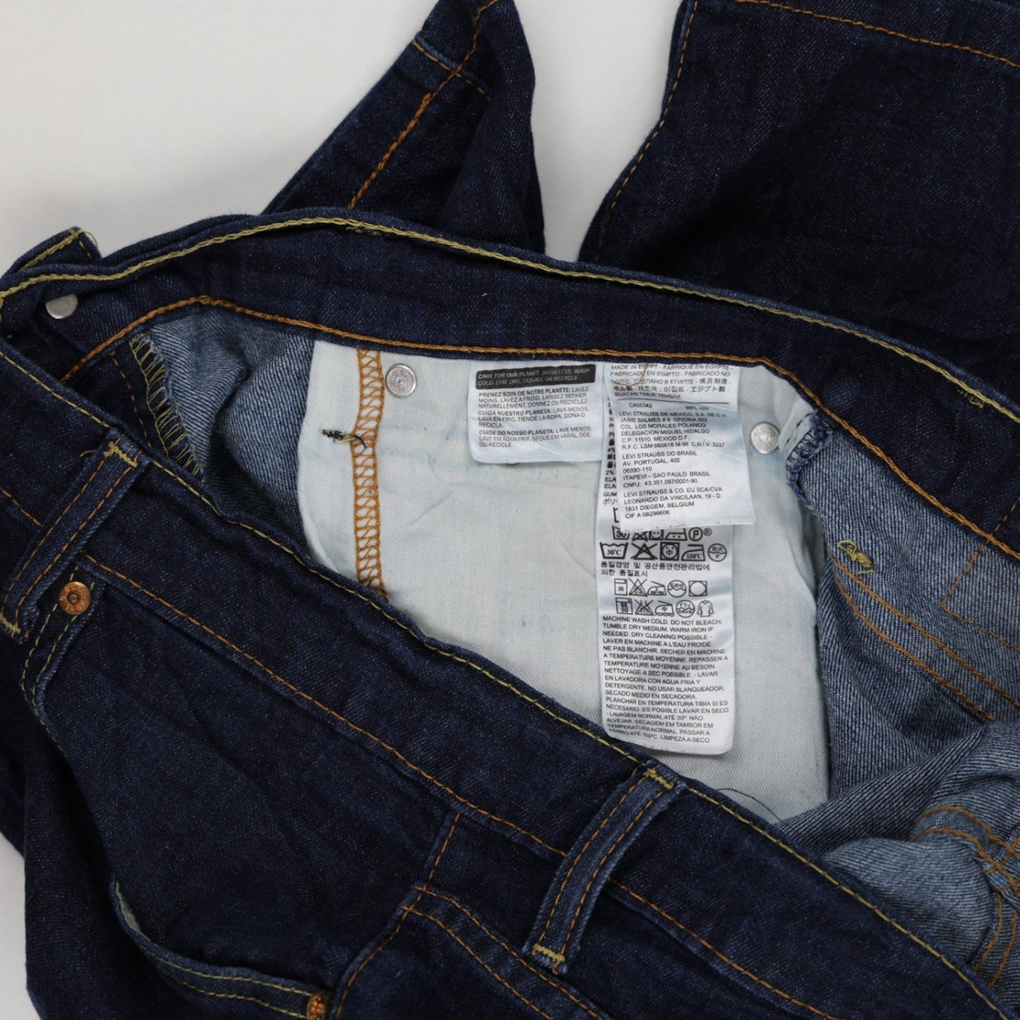 Levi's 569 Loose Straight Fit Men's Denim Shorts Blue W36 Cotton Vintage Very Good