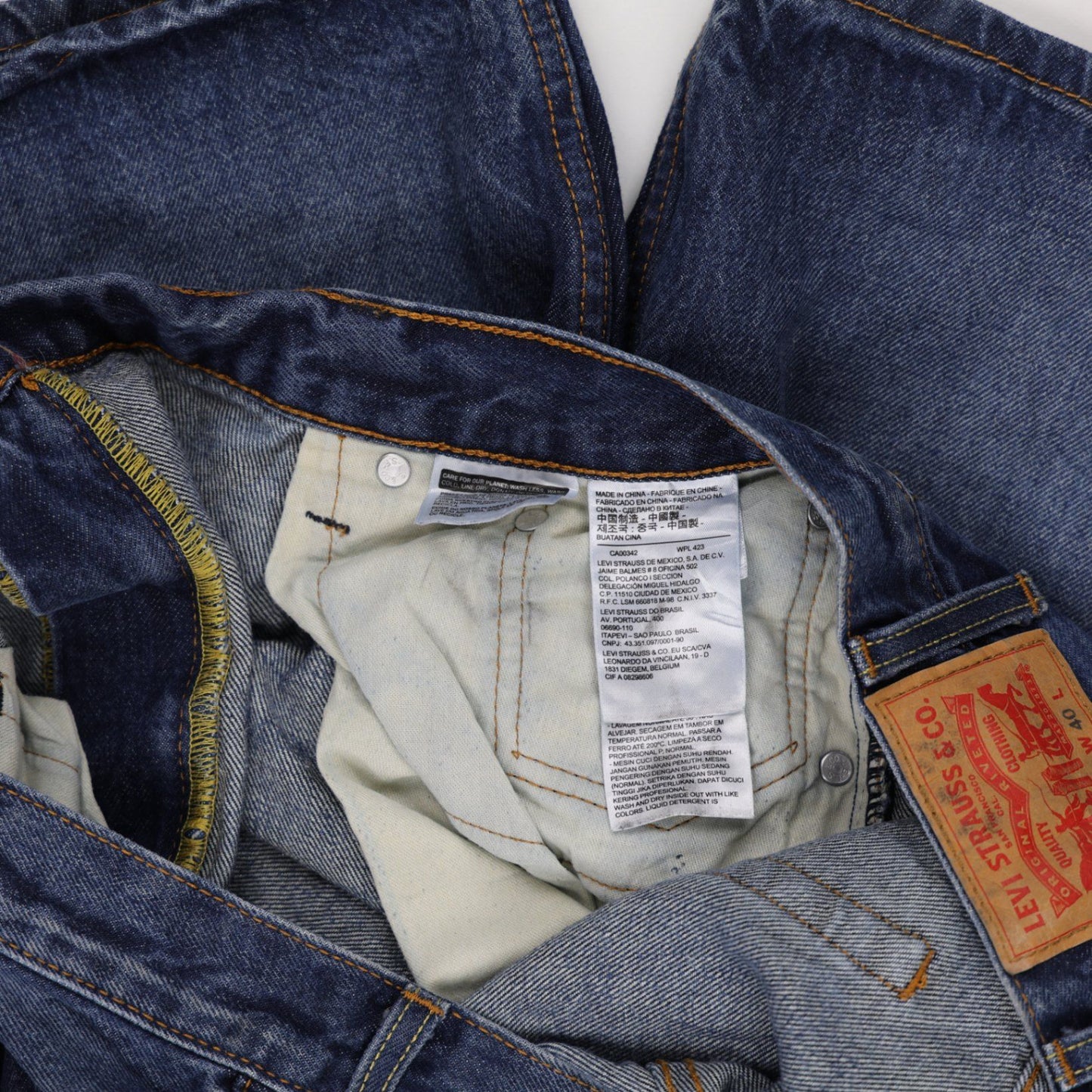 Levi's 569 Loose Fit Blue Denim Shorts for Men Size W40 100 Cotton