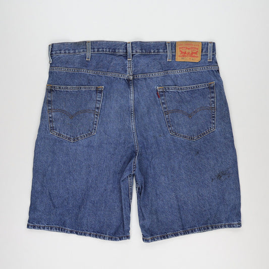 Levi's 550 Vintage Blue Denim Shorts W42 Cotton Relaxed Fit