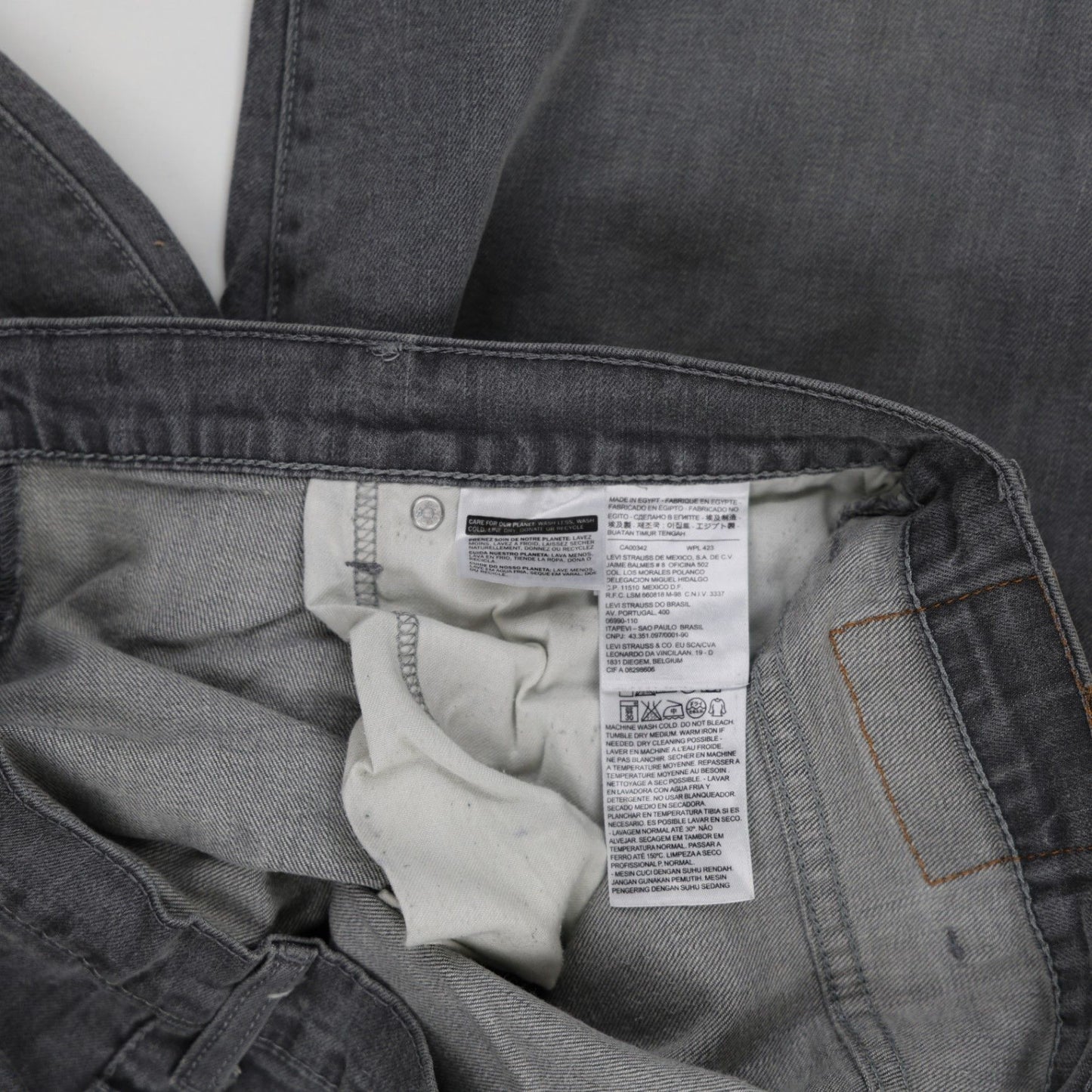 Levi's 569 Loose Fit Grey Denim Shorts for Men Size W40 100 Cotton