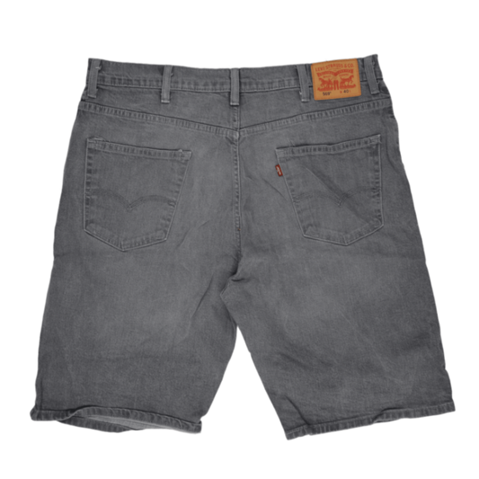 Levi's 569 Loose Fit Grey Denim Shorts for Men Size W40 100 Cotton