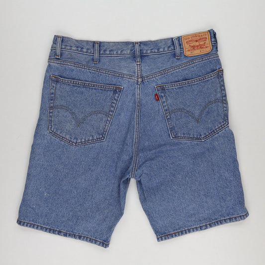 Levi's 505 Regular Fit Blue Denim Shorts W38 Cotton Vintage Preloved