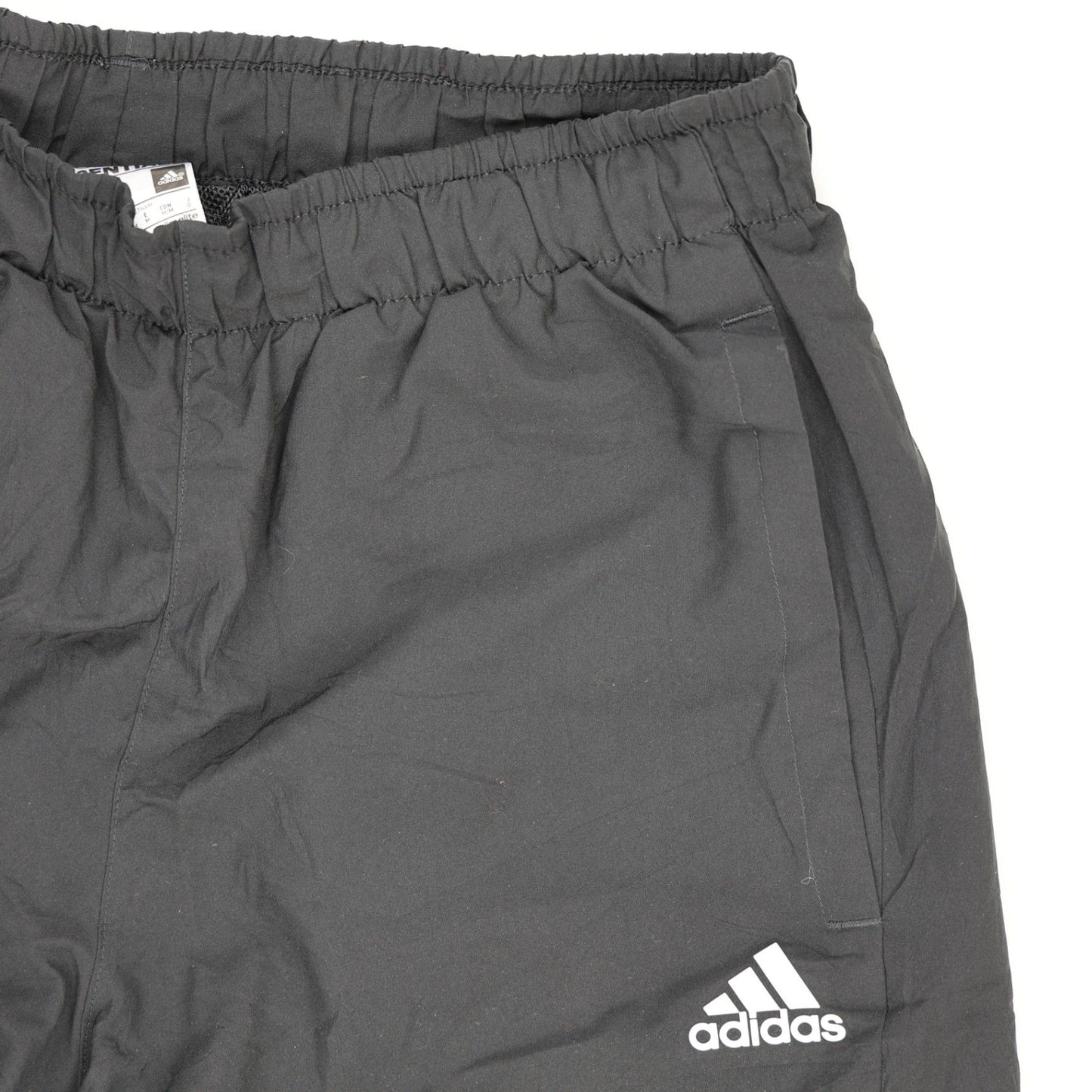 adidas Sport Essentials Climalite Black Track Pants Mens Medium 78 cm Inseam 40 cm Waist Polyester