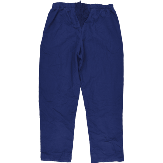 adidas Men's Navy Blue Track Trousers Large 76 cm Inseam 41 cm Waist Polyester