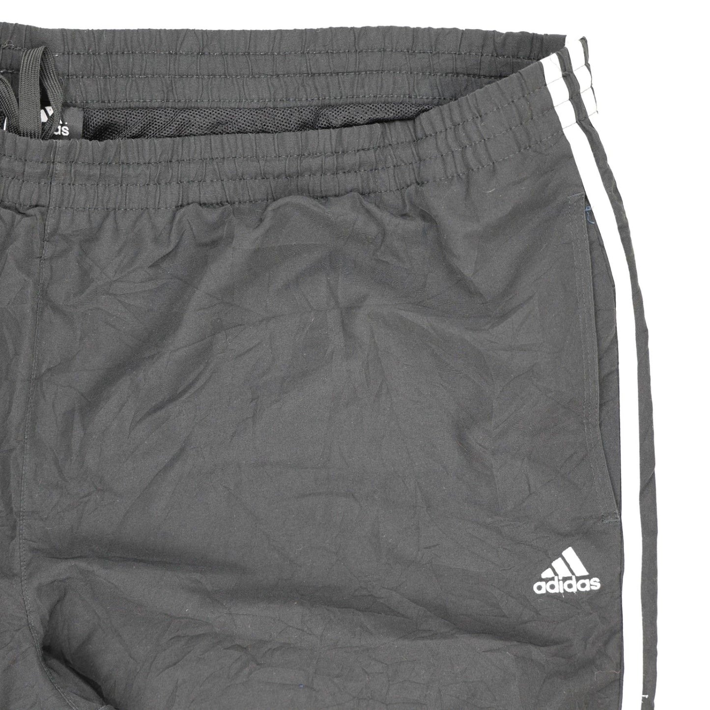 adidas Essentials Black Track Trousers 2XL 48 Waist 80 Inseam Polyester Mens